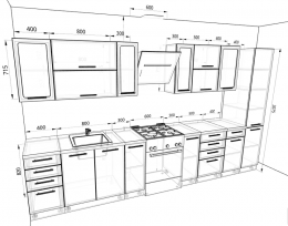 Кухня София 3,1 метра