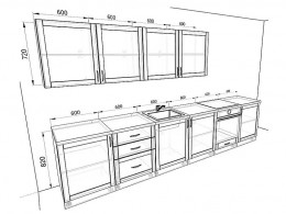 Кухня Базис Nicole-Wood 3,6 метра