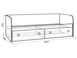 Детская кровать МебельСон Челси 