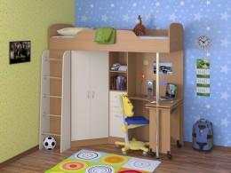 Кровать-чердак Теремок 1