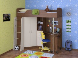 Кровать-чердак Теремок 1