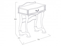 Туалетный столик  "Джульетта"