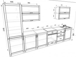 Кухня Базис Nicole-Wood 3,6 метра