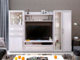 Шкаф-витрина  низкий 350 со стеклом Палермо