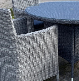 Комплект плетеной мебели AM-395C/T395 Grey 4Pcs (4+1)