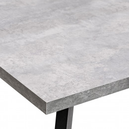 Стол раздвижной Leset Флорес 140, Бетон/опоры Черные