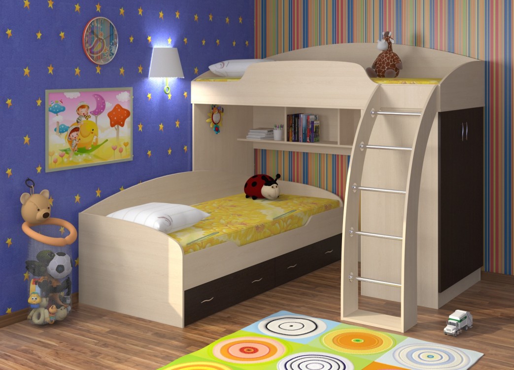 Модульная детская Соня (Соня 1 + Соня 2)