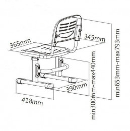Детский стул-трансформер Fun Desk SST3