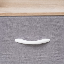 Комод Leset Ноа 4 ящ., Каркас Белый, Светло-серый