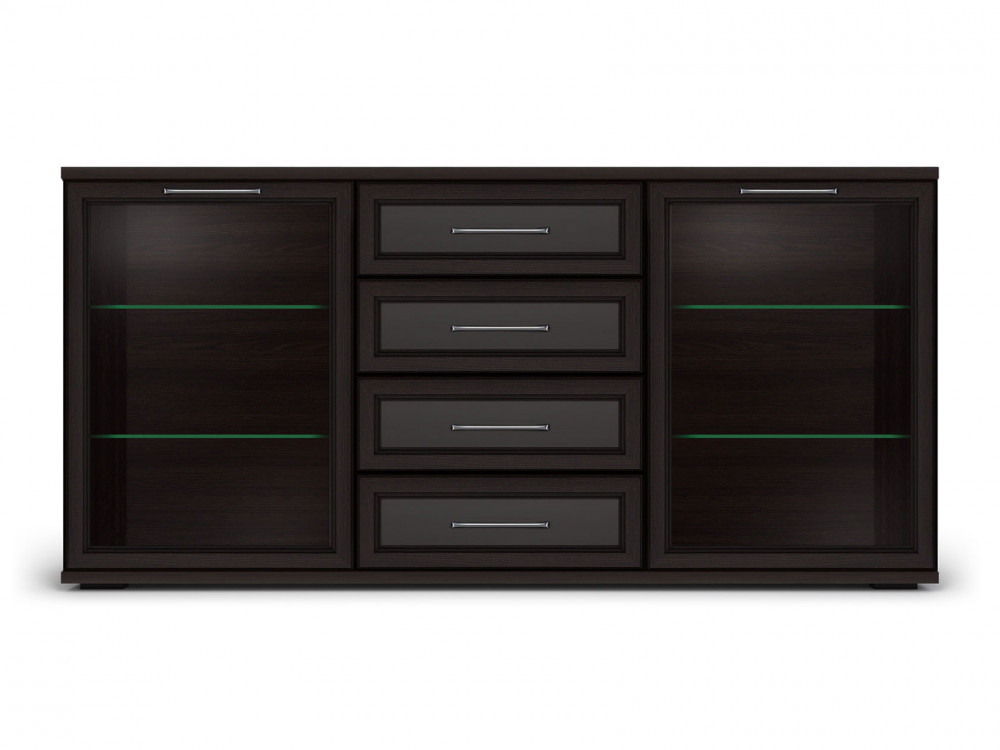 Комод  Комодино 2 стеклодвери Палермо