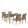 Комплект плетеной мебели T256B/Y380B-W65 Light Brown (4+1) Комплект плетеной мебели T256B/Y380B-W65 Light Brown (4+1)