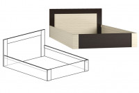 Кровать Берта 1 длина 2.1 м ширина 1.7 м