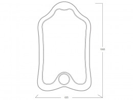 Настенное зеркало  "Джульетта"