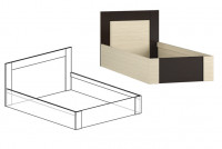 Кровать Берта 1 длина 2.1 м ширина 1 м