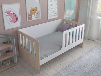 Кровать Астра 12 без ящика Белый/Белый