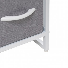 Комод Leset Ноа 7 ящ., Каркас Белый, Светло-серый