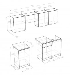 Кухонный гарнитур НК-Мебель Дальма 210 см