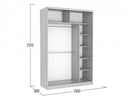 Шкаф-купе с зеркалом МебельСон Колорадо 1