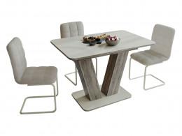 Обеденная группа Стол Чинзано + 3 стула Франк