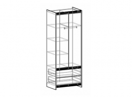 Шкаф 2-хстворчатый с ящиками Спайдер 83 см