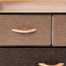 Комод Leset Локи 3 ящ., Каркас Коричневый, Бежевый/Светло-коричневый/Темно-коричневый