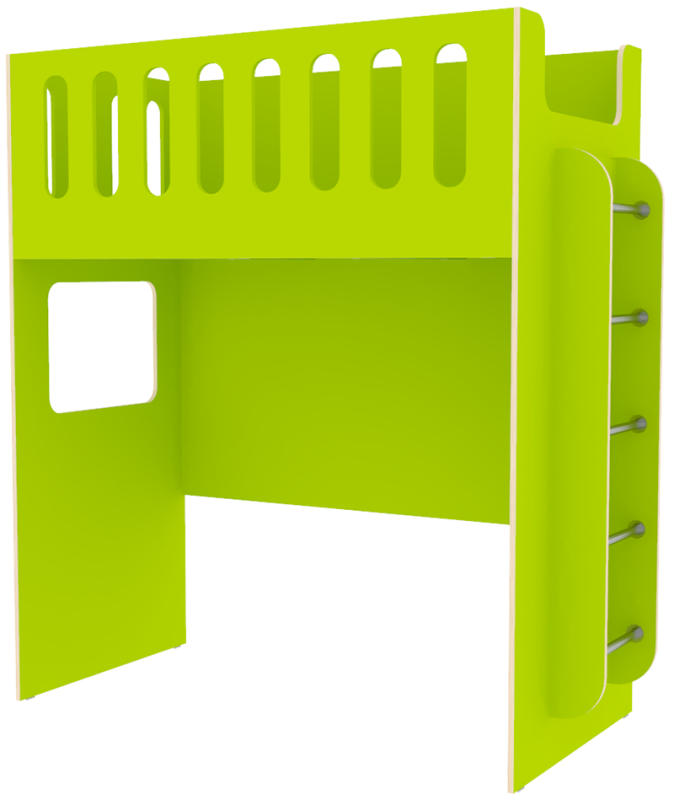 Кровать чердак с нишей ДС-27
