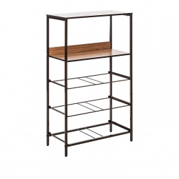 Комод Leset Локи 4 ящ., Каркас Коричневый, Бежевый/Светло-коричневый/Темно-коричневый