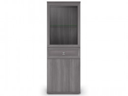 Шкаф-витрина   600 х 424 №3 со стеклом низкий Парма НЕО