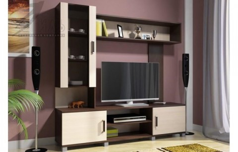 Гостиная Соло-7 (Венге / дуб молочный)