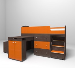 Бодего темный/оранжевый