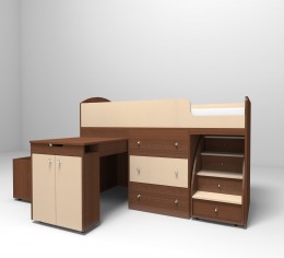 Орех/ Бежевый