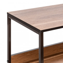 Комод Leset Локи 3 ящ. с полкой, Каркас Коричневый, Бежевый/Светло-коричневый/Темно-коричневый