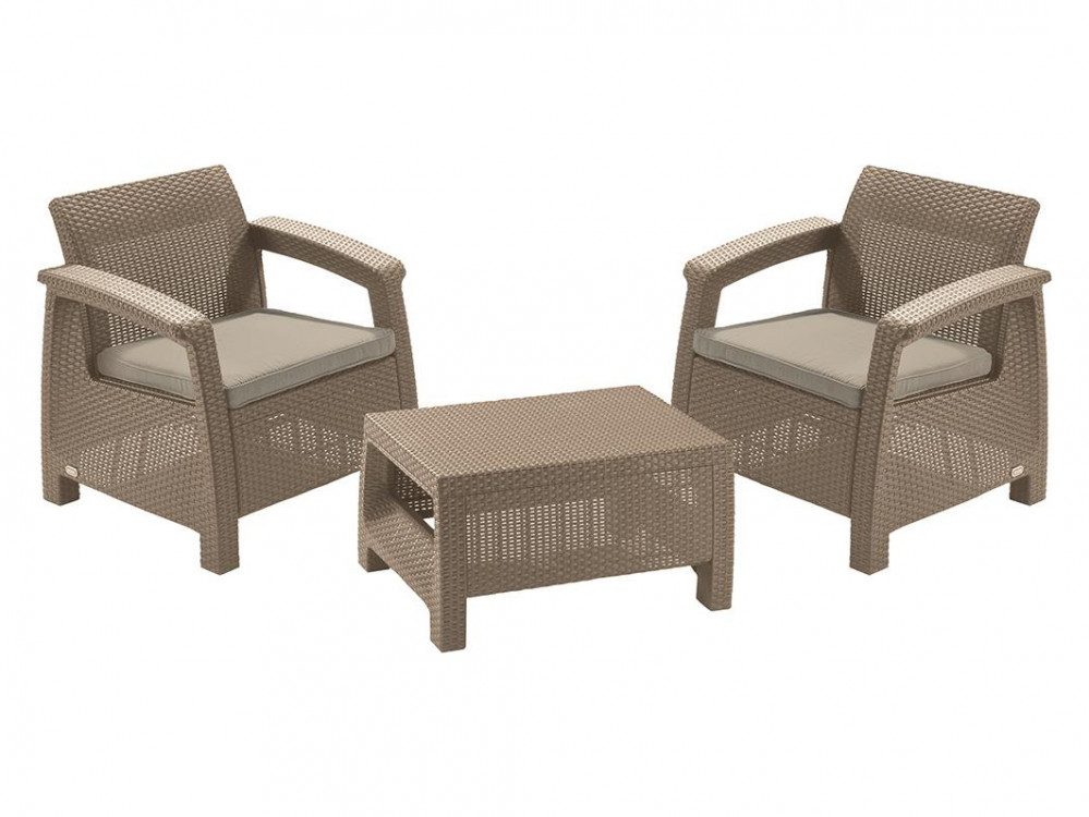 Комплект плетеной мебели Keter Комплект Corfu weekend 17197786/КАП