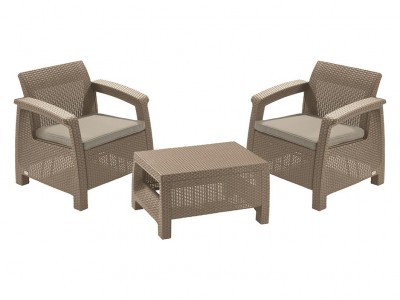 Комплект плетеной мебели Keter Комплект Corfu weekend 17197786/КАП