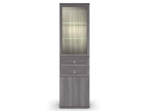 Шкаф-витрина   600 со стеклом №5 Парма НЕО