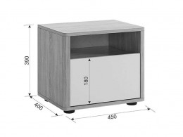 Прикроватная тумба МебельСон Зара SMZ-04.1623