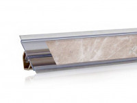 Плинтус вставочный Бежевый оникс (100М)