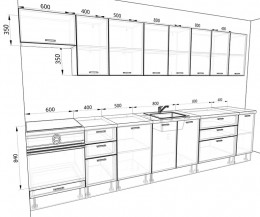 Кухня Люкс 3,5 метра