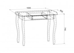 Кухонный стол МебельСон Экстра 1