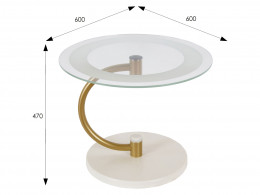 Журнальный столик Мебелик Дуэт 13Н