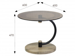 Журнальный столик Мебелик Дуэт 13Н