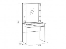 Туалетный столик МебельСон Зара