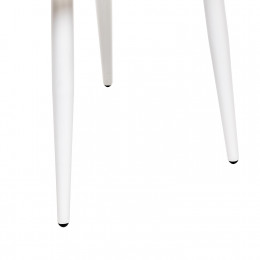 Стул с подлокотниками Leset Вайд, каркас Белый, велюр Синий