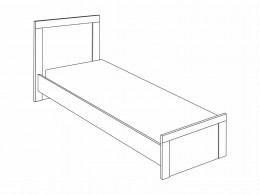Односпальная кровать Вега Скандинавия 90х200