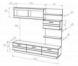 Гостиная НК-Мебель Никс