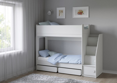 Двухъярусная кровать Легенда D602.3 с ящиками