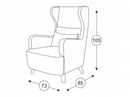 Кресло Мягкая Линия Кресло Меланж