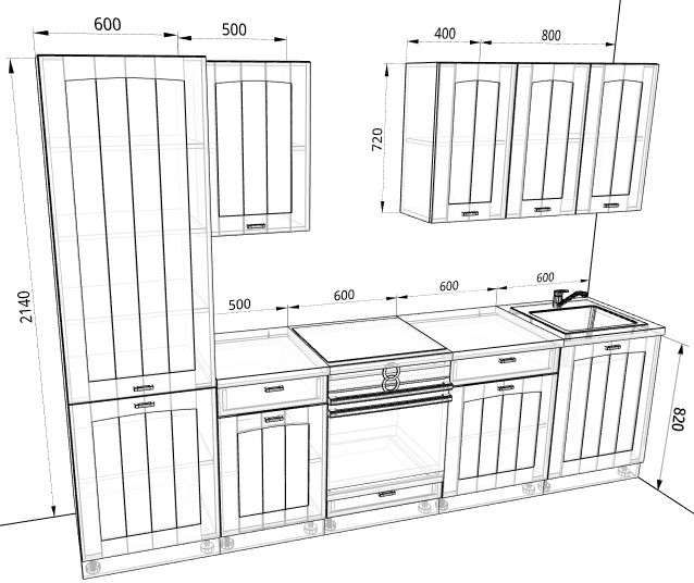 Кухня Мишель 2,9 метра Кухня Мишель 2,9 метра