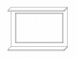 Настенное зеркало Вега Скандинавия