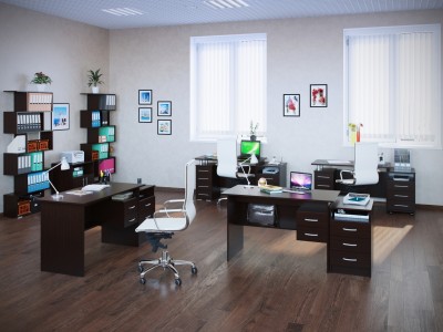 Комплект офисной мебели Сокол Сокол П К3 Венге